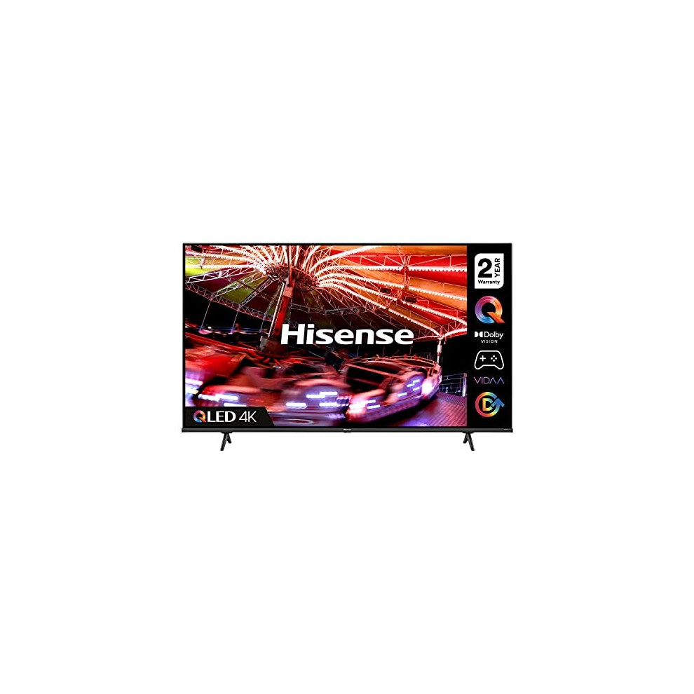 Refurbished Hisense 55E7HQTUK QLED Gaming Series 55-inch 4K UHD Dolby Vision HDR Smart TV with YouTube, Netflix, Disney + Freeview Play and Alexa Built- 